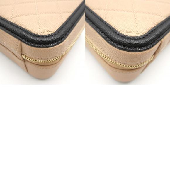 Chanel CC Filigree Vanity Chain Shoulder Bag Caviar Skin Beige/Black - Picture 8 of 8